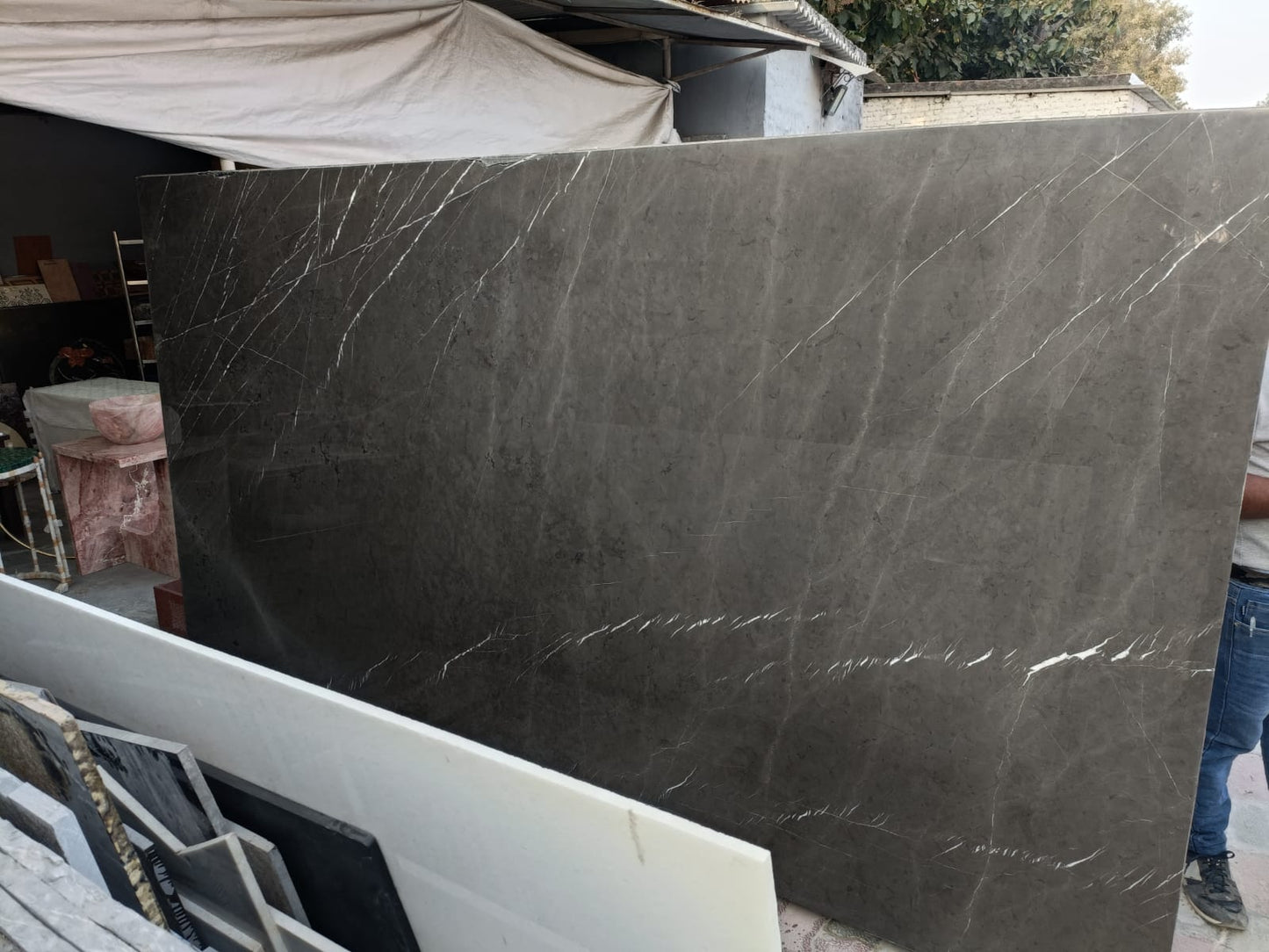Spanish Grey Marble Slab