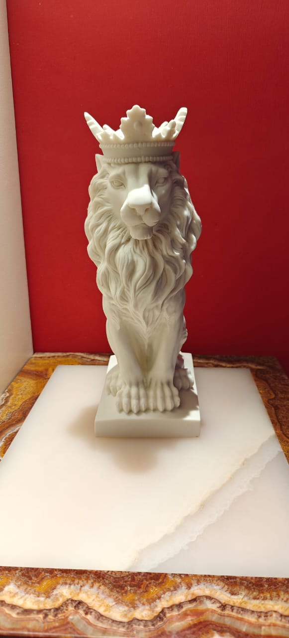 Opulent Homes Marble Lion