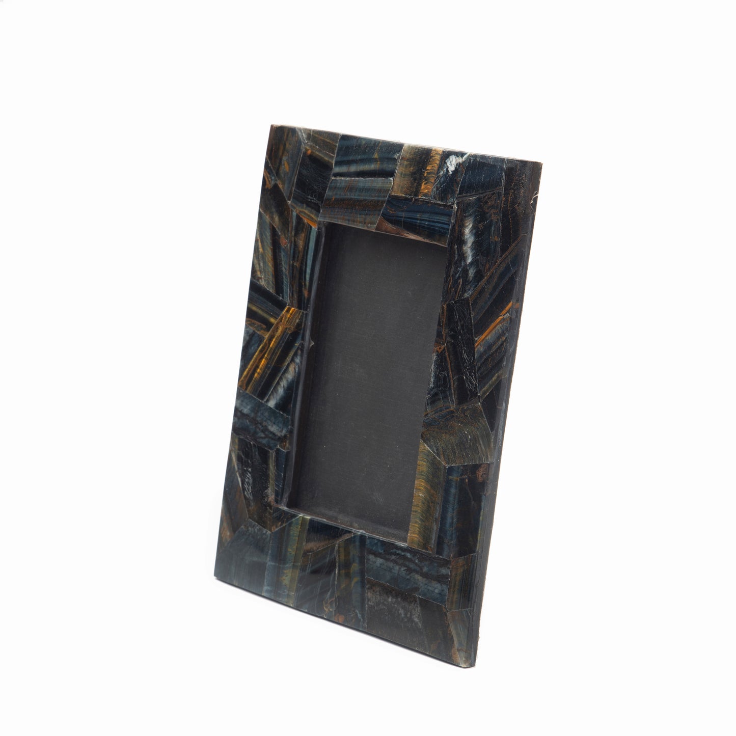 Stone Plus India Tigers Eye Blue Random Photo Frame