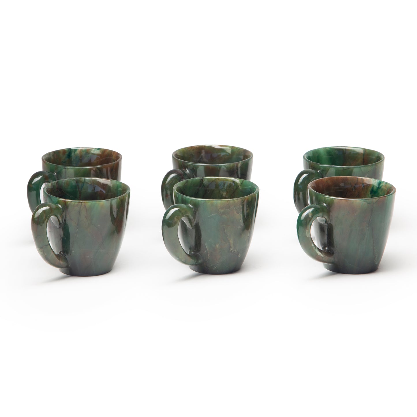 Opulent Homes Green Aventurine Cups