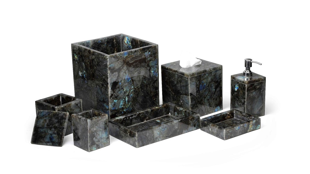 Opulent Homes Labradorite Bath Set of 7 pieces