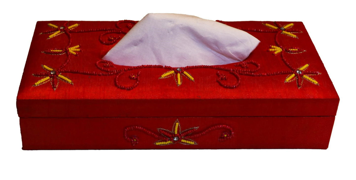 Opulent Homes Embroidered Tissue Box 4