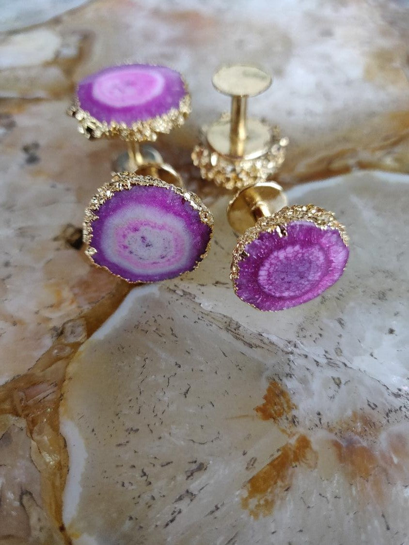 Opulent Homes Agate Kurta Buttons for Men Set of 4 pink