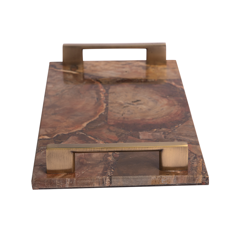 Opulent Homes Petrified Wood Tray 126