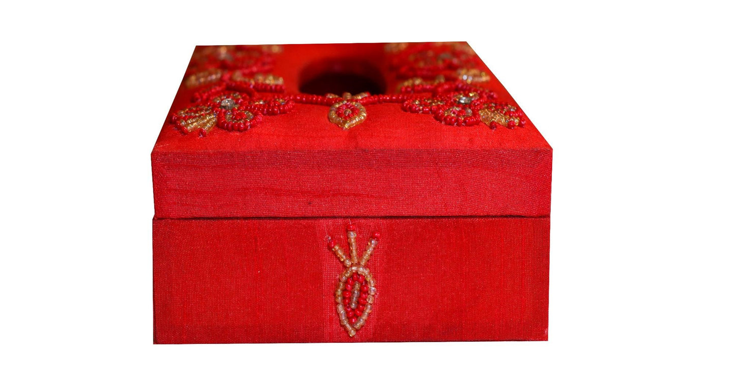 Opulent Homes Embroidered Tissue Box 5