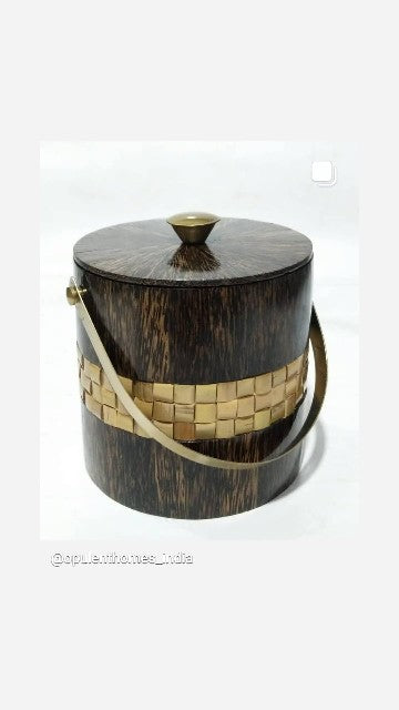 Opulent Homes Ice Bucket in Taadiwood Bamboo