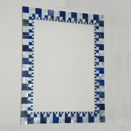 Stone Plus India Lapiz Mother of pearl Mirror Frame