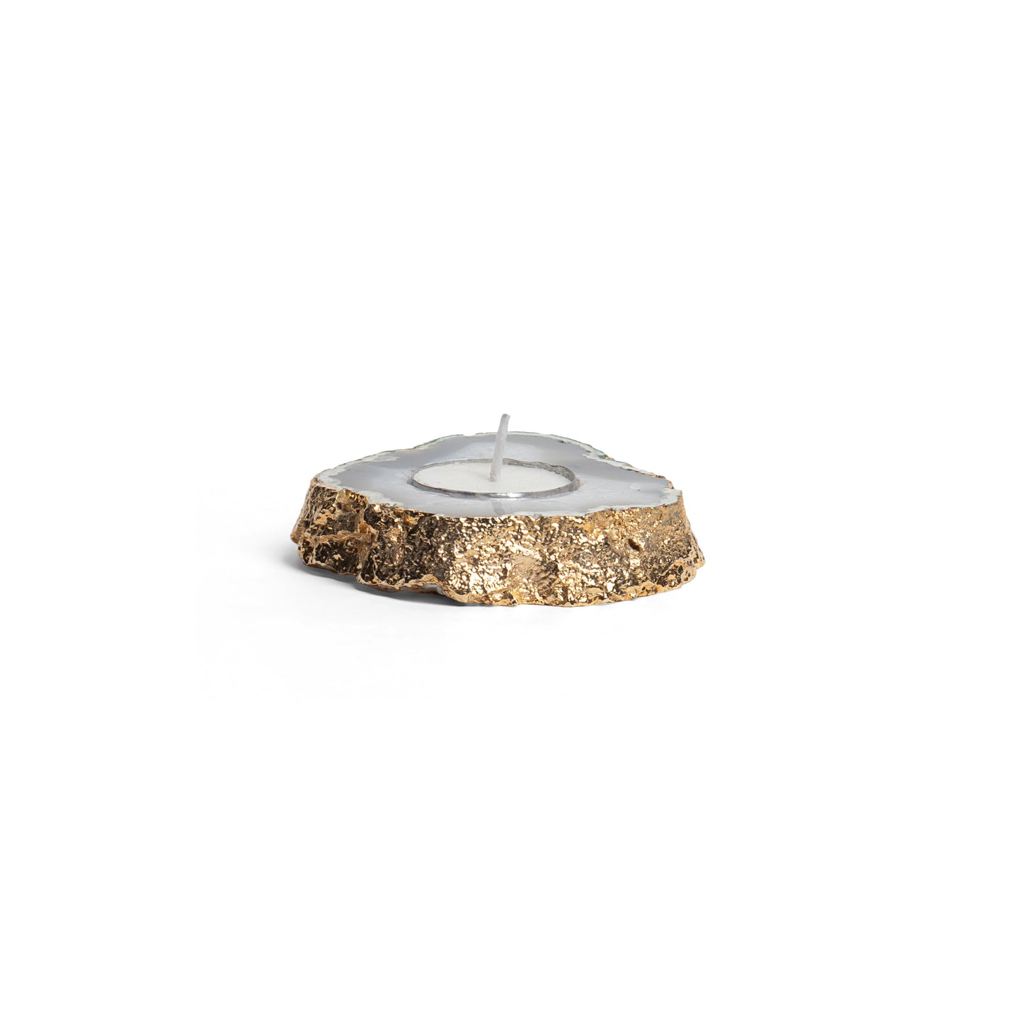 Stone Plus India Agate Tealight Grey