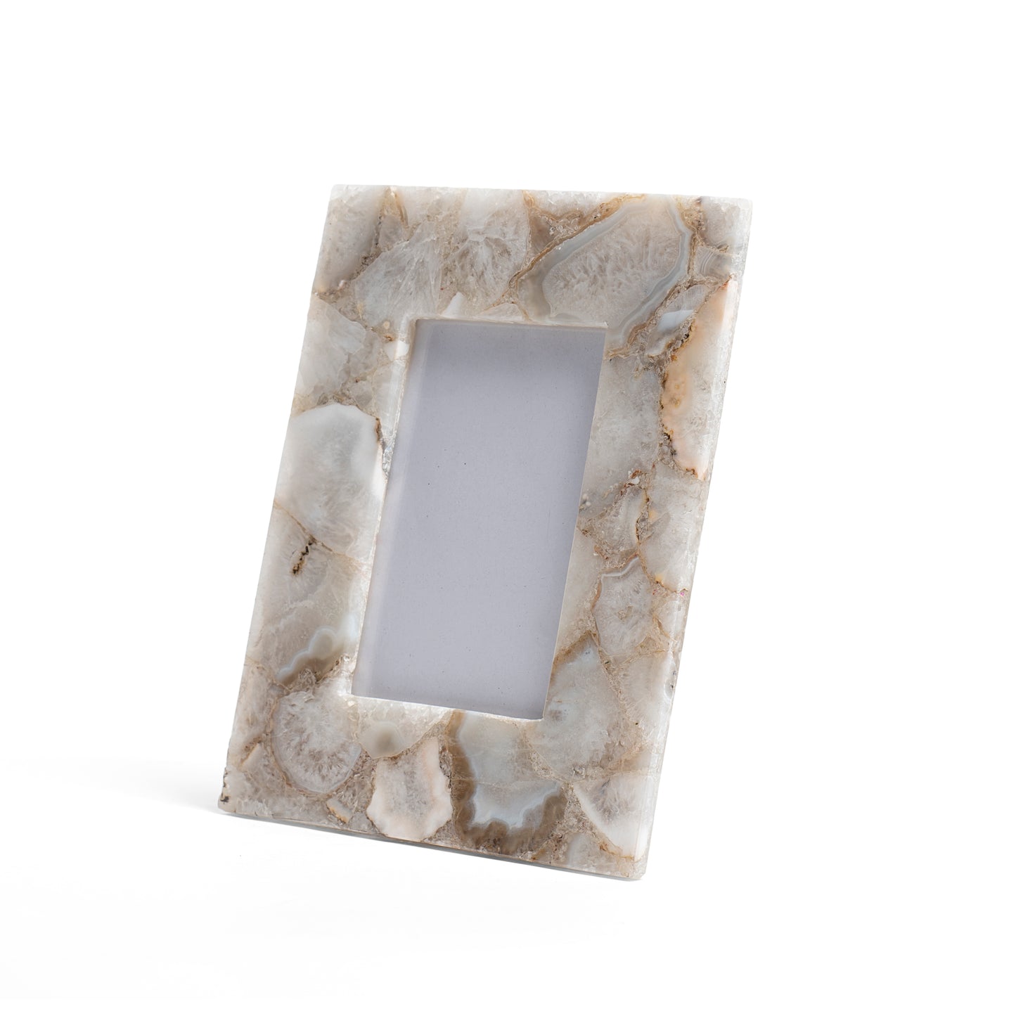 Stone Plus India White Agate Photo Frame