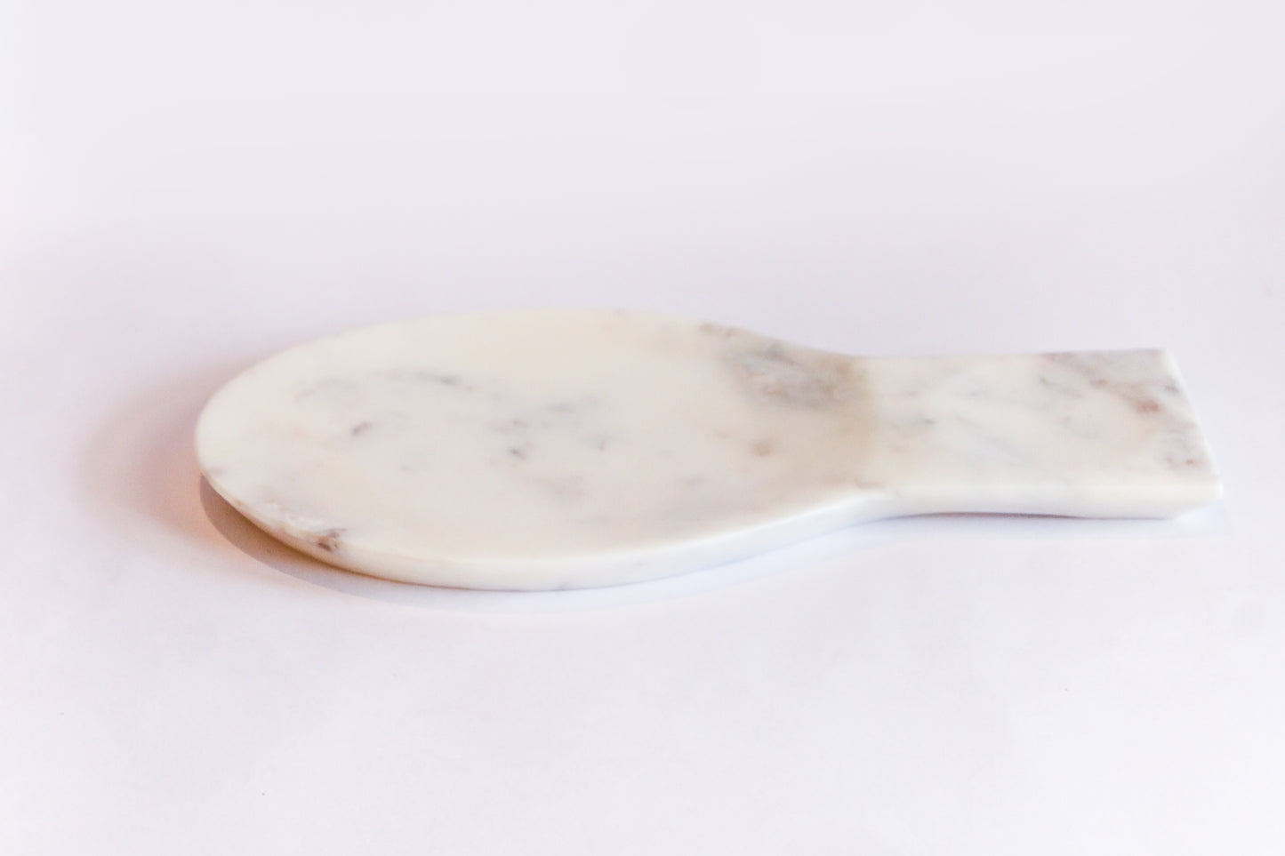 Opulent Homes White Marble Platter/Spoon Rester