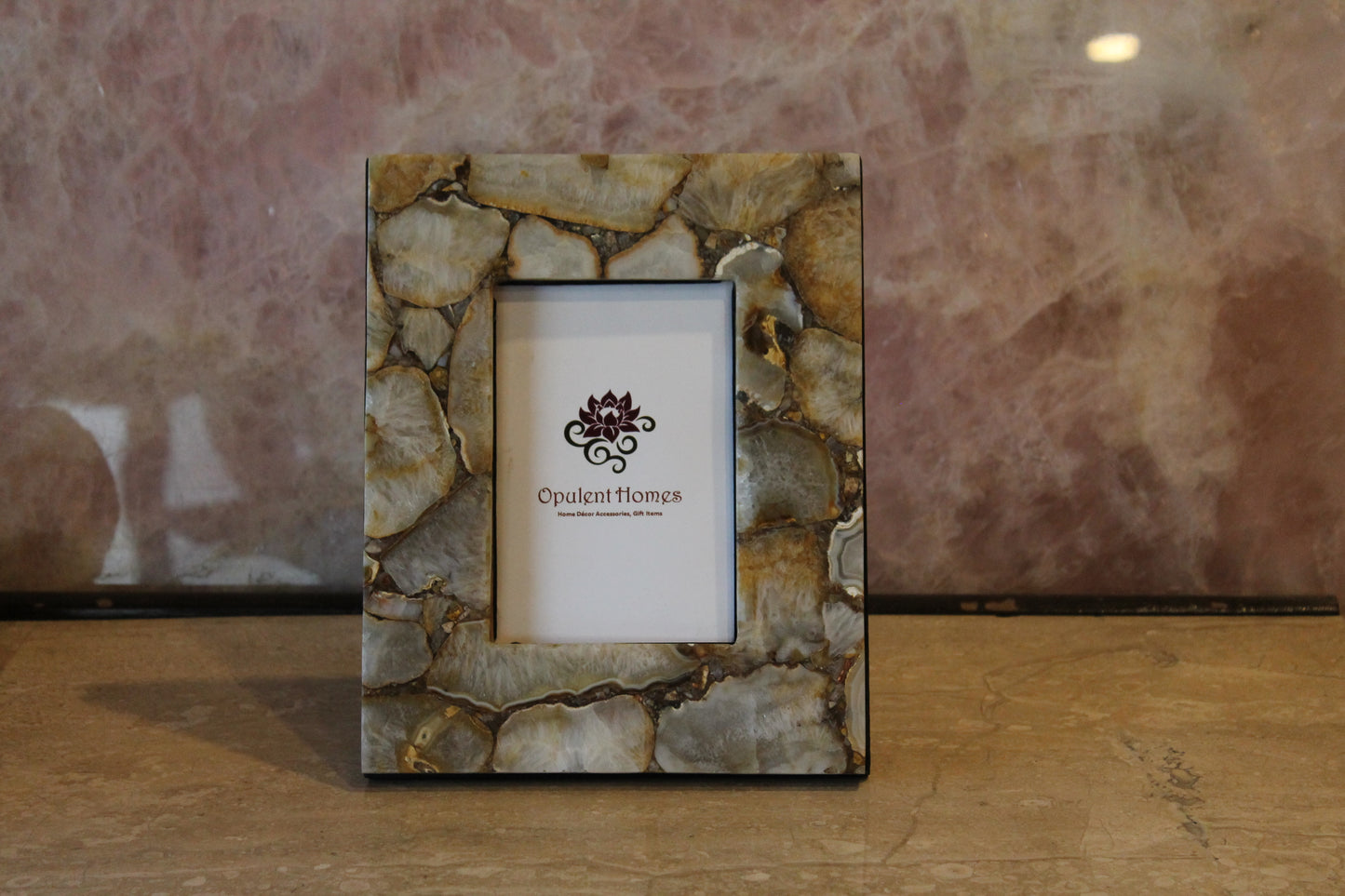 Stone Plus India Golden Agate Photo Frame