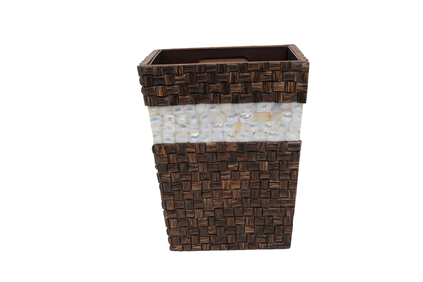 Opulent Homes Taadiwood Mother of Pearl Dustbin 10