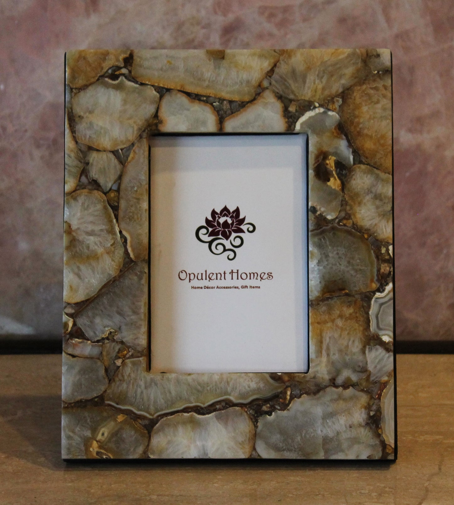Stone Plus India Golden Agate Photo Frame